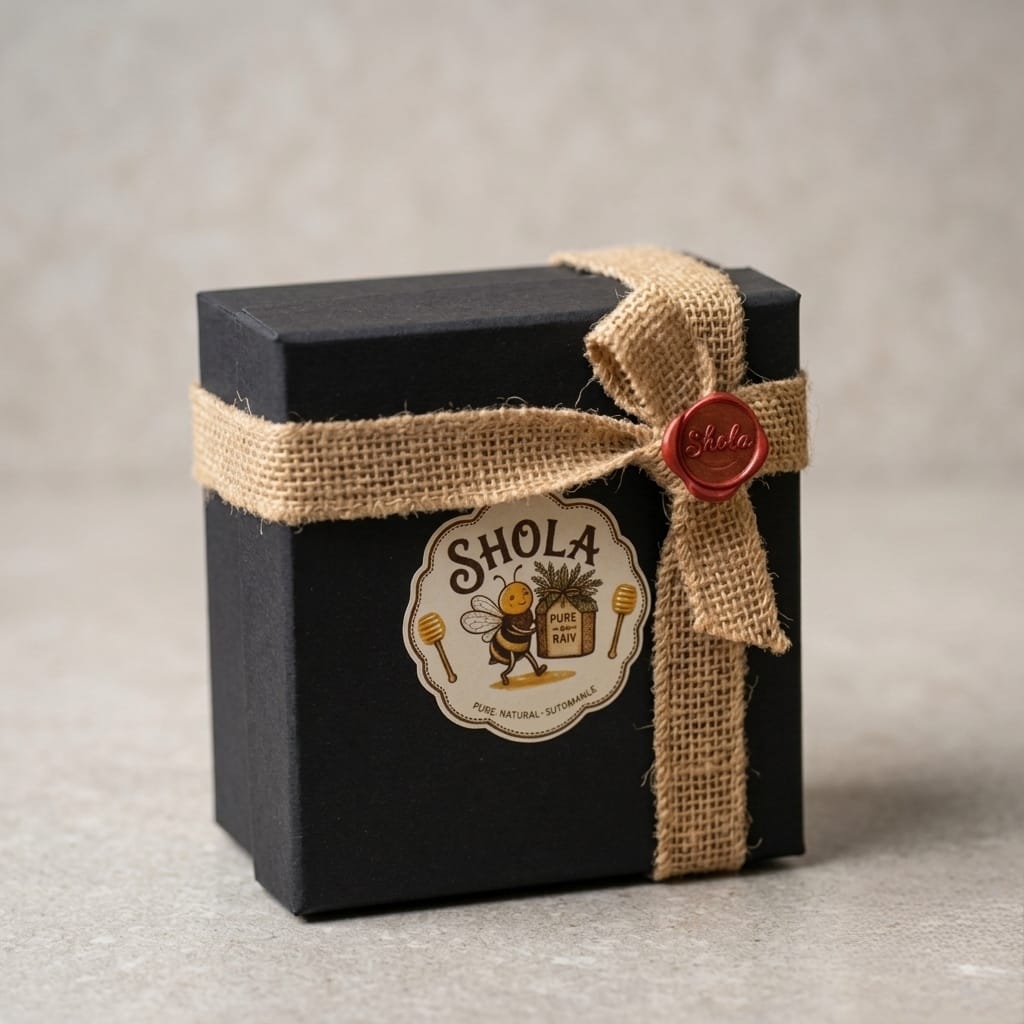 SHOLA Mini Hampers - Small gift boxes with Karnataka honey, coffee, and pepper
